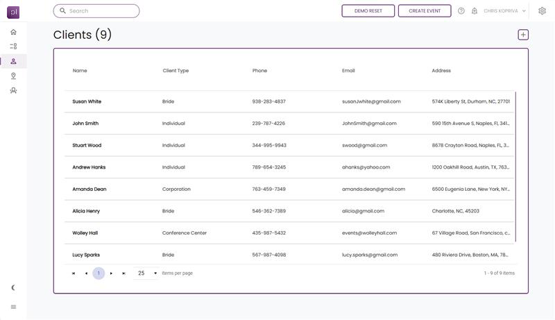 Features Client Library bottom of page